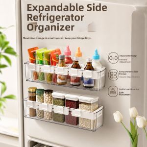 Jiaxun | Adjustable Hanging Basket for Refrigerator Side Door