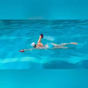 Children Professional Swimming Paddles Hand Fins Palm Finger Webbed Gloves Paddle