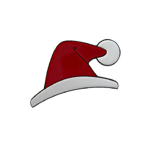 Universal for Tesla Christmas Hat Santa Stickers Model 3/Y Car Badge Modification Cute Front Badge Decoration Waterproof Decals