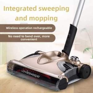 Wireless Handheld Electric Steam Mop Vacuum Cleaner Two-In-One Automatic Floor Sweeping Machine for Home Use