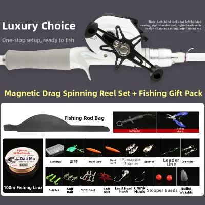 JUQINWANG | Complete Newbie Long-cast Spinning Rod Set