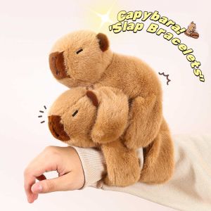 8 inch Capybara Plush Doll - Adorable Snap Ring Design Soft Cuddly Toys for Boys Girls Age 2 3 4 5 6 7 8 Years Old Ideal Gift For Christmas Birthday