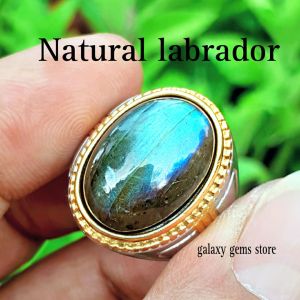 Natural Cincin Batu Labrador Asli Batu Alam