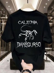 Áo Thun Nam Tay Ngắn Cotton Nguyên Chất Phong Cách Mỹ Cổ Tròn Dáng Rộng Mùa Hè Thời Trang Thương Hiệu INS in Họa Tiết Thường Ngày