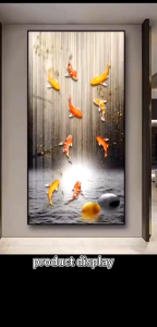 COD luxury porch decorative painting entrance hanging painting living room corridor aisle mural
