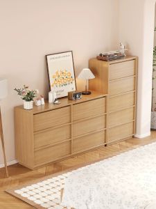 Bedroom Storage Solid Wood Combo Dresser
