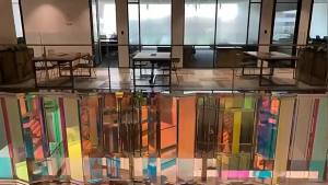 Holographic Clear Window Film Iridescent Window Dichroic Film Decorative Glass Sticker Self-Adhesive Iridescent Cellophane Roll