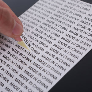 Made in China Self-Adhesive Labels Origin Place Stickers English Mark Labels Business Supplies Stationery Cultural Goods