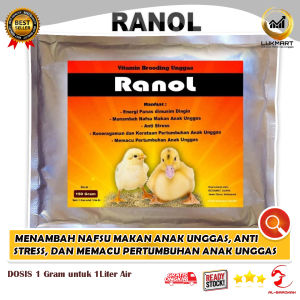 Vitamin Ayam - Ranol - Vitamin Brooding Ayam Broiler / Suplemen Brooding Unggas / Vitamin Broding Bebek / Vitamin Brooding Unggas / Suplemen Penggemuk Unggas