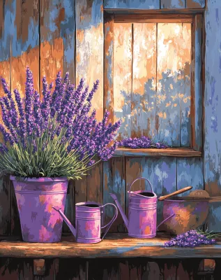 RUOPOTY Paint By Number Adult Kit Vase flower decoration Markers By Numbers Canvas Painting Handmade Color Markers Diy Gift Kits