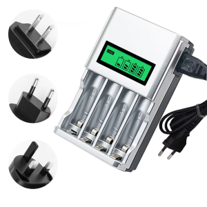 Energizer AA/AAA NiMH rechargeable battery With UK Plug 4 Slots LCD Display Smart Battery Charger