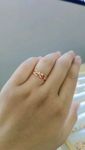 CINCIN EMAS KADAR 375/8 KARAT MODEL BUNGA MERAMBAT KODE CK 328 CK 333 Cincin K-Gold Dengan Swarovski Crystal Cincin Wanita Uk 11-14 - Lazada