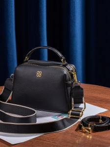 SIFULUN | Dual Zipper Genuine Leather Handbag