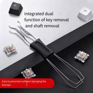 General mechanical keyboard cleaning and disassembly tool shaft puller key puller 2-in-1 steel wire shaft puller keycap clip