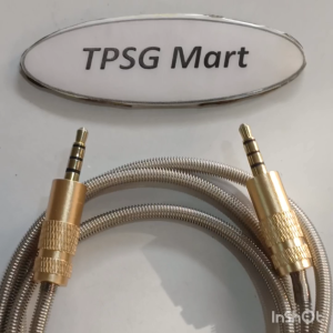 Cáp âm thanh 2 đầu 3.5 ly - 4 điểm cực / Loại dây loa 1 ra 1 dài 1m cáp bọ lò xo chất lượng