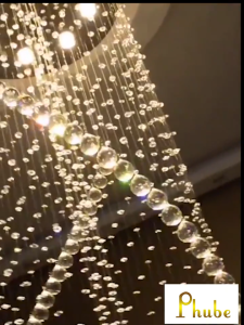 【Free Bulbs】Luxury Gold Crystal Chandelier Lighting Led Ceiling Light Fixture Living Room Hotel Hanging Lamp