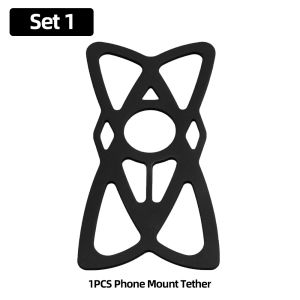 Elastic Protection Net Mobile Phone Holder Tether Mount Rubber Strap Silicone Security Bands For iPhone Samsung Mi Smartphones