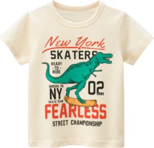 Orangemom เสื้อผ้าเด็กทารกผู้ชายเสื้อยืดมี16ลายไดโนเสาร์ผ้าฝ้าย100% เสื้อแขนสั้นสำหรับเด็กเสื้อผ้าฤดูร้อน