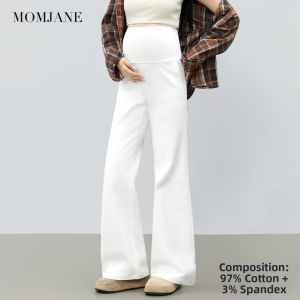Mom Jane | Comfortable High Waist Flared Maternity Pants Loose Stomach Long Trousers