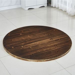 Foldable Multifunction Circular Wooden Tabletop