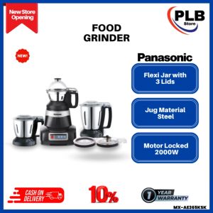 PANASONIC MX-AE365KSK FOOD GRINDER 2000W 3 JAR MIXER GRINDER
