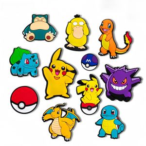 Magic Baby Series Pikachu Cute Porous Shoes Accessories Shoe Flower Shoe Buckle Zhibixing Garden Shoes DIY Decoration