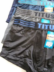 Combo 5 và 10 Quần Lót Đùi Nam TITUS Thun Lạnh Lưng Thun Bản Lớn Thông Hơi Thoáng Khí Mặc Thoải Mái Dễ Chịu Size 40-90 Kg [009 Nam] - Đồ Lót Quỳnh Nhi