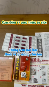 Cung Đình Tỷ Lung Thông - Kong Ting Bi Nong Tong 30 Viên