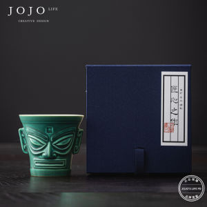 Chinese Style Ceramic Tea Cup Portrait Owner Cup for Tea Appreciation Handmade High Temperature Burned Home Use