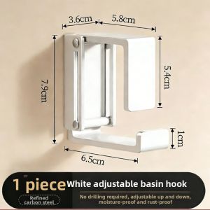 TIANDIYU | Bathroom Wall Mounted Storage Rack for Face Basins