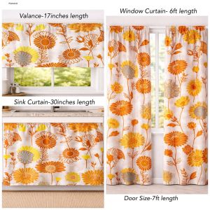 Aya Design Curtain window/ Door Size 6ft and 7ft