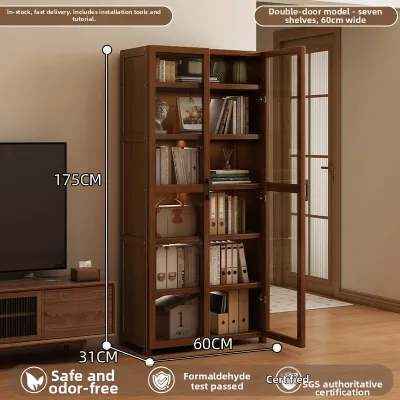ZHUSHANXIA | Acrylic Door Book Display Storage Cabinet