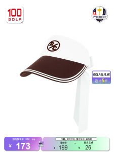 Ryder Cup Golf Hat Womens New Fashion Large Brim Sunshade Cap No Top Hat Sports Womens Cap Elegant Casual Accessory