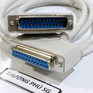 Cáp nối dài Com 25 (DB25) dài 1.5M / Cáp 1 đầu Com 25 Kim ra 1 đầu 25 Lổ (Cable DB25M to DB25F)