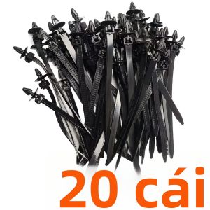 YONGRUN Gói 10/20/50/100 Chiếc Dây Buộc Nylon Dạng Đẩy Vào Dùng Cho Ô Tô Quản Lý Cáp Phụ Tùng Ô Tô Kẹp Cố Định