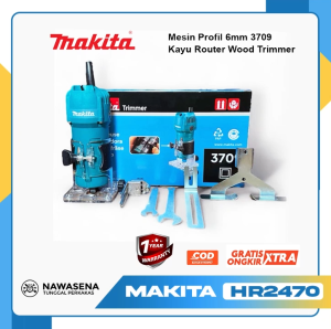 PROMO TERMURAH!!! MAKITA 3709 Mesin Profil 6 mm Kayu Router Wood Trimmer