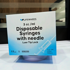 Lifewards Disposable Syringe 3cc with Needle – FDA Approved