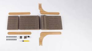 Poils bebe L Cat Scratching Post 26.8 Inch Indoor Cat Scratching Post Furniture Cat Scratching Board Cardboard Cat Scratch Ball Toy Catnip Large Size