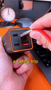 Awei PD24 GaN 65W Desktop Charger 65W Fast Charging Charger Adapter UK Plug Wall Charger 65W Charger Awei Charger Adaptor