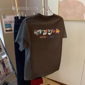 Summer Cotton Youthful Loose Versatile Printed T-Shirts