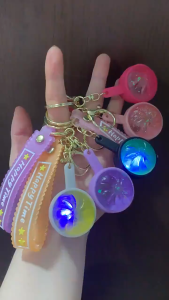 BUY 1 TAKE 2 Led Flashing Bun Keychain Dopamine Infused Colors Adorable Design Mini Soft And Cute 3d Rubber Squeezeable Toy Bag Charm Stress Relieving Toy Perfect Gift