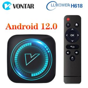 H618 Android 12 TV Box Allwinner H618 Quad Core Cortex A53 Hỗ Trợ 8K Video BT WIFI Google Voice media Player Set Top Box