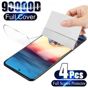 4Pcs Hydrogel Film Screen Protector For Samsung Galaxy A71 A21S A33 A52 A70 A54 A73 A12 A52S A51 A40 A72 A53 A20 A50 Full Cover