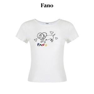 Fano | Áo Thun In Hình Đối Chiếu Có Ruffle