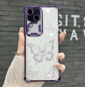 Casing OPPO A3 Pro 5G A3Pro A 3Pro 5G Casing Clear Luxury Aesthetic Shockproof Thickened Air Cushion Anti-Fall