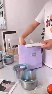 MD-C1238 Wadah Makanan Stainless dengan Tutup Kedap Udara BPA FREE / Tempat Makan Siang Tahan Karat