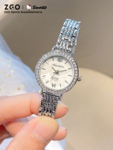 นาฬิกาข้อมือ Sanrio Kitty สำหรับผู้หญิง วันเกิด ของขวัญสำหรับแฟนสาว นาฬิกาข้อมือสัตว์น่ารัก สายโซ่ สายโลหะ กลไกควอตซ์