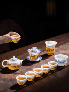XIANGYE | Bộ ấm chén sứ sang trọng làm quà tặng