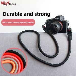 Quick Release Climbing Rope Shoulder Strap Camera Bag for Canon 5D4 R50 R6 200D Nikon zF Z30 Fuji XS20 XT5 Sony ZVE10 A7RM4
