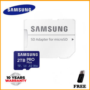 100% Original (Free Card Reader) (Free Shipping) SAMSUNG-tarjeta Micro SD de 128GB 256GB 512GB 1024GB 1TB 2000GB  PRO Plus adaptador de tarjeta de memoria Flash de 256GB 512GB 160 M/s A2 U3 tarjeta TF de alta velocidad de 1024GB y 1TB
